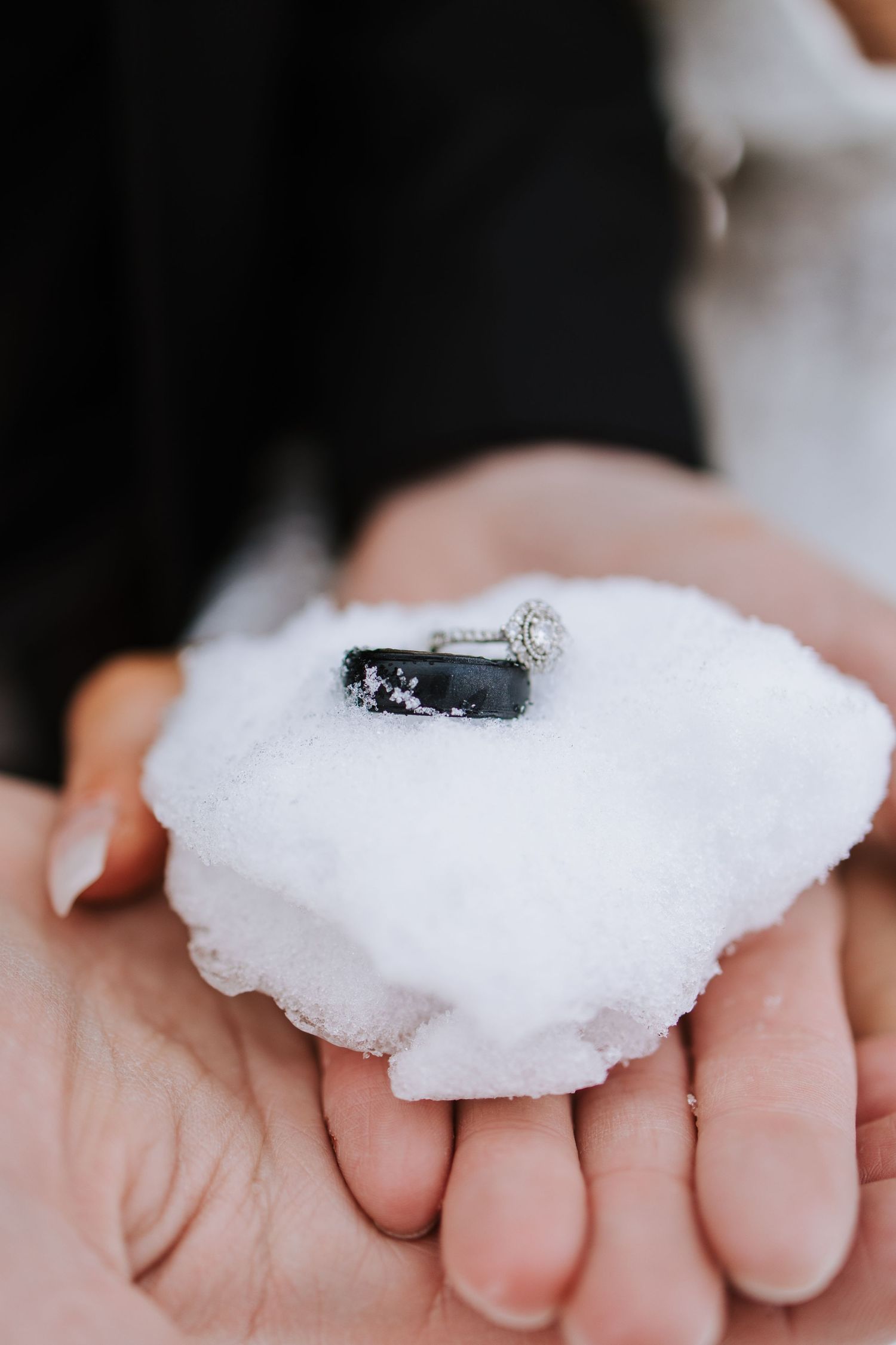 Oak Openings Elopement photos in the snow captured by photographer Autumn Case with DreamStudios LLC out of Toledo Ohio