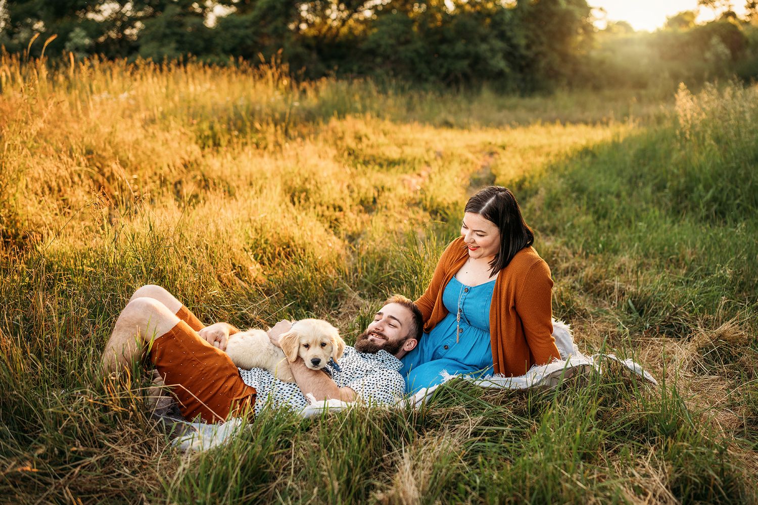 Couple at sunset in Vermilion Ohio Jessica Hepp Photography