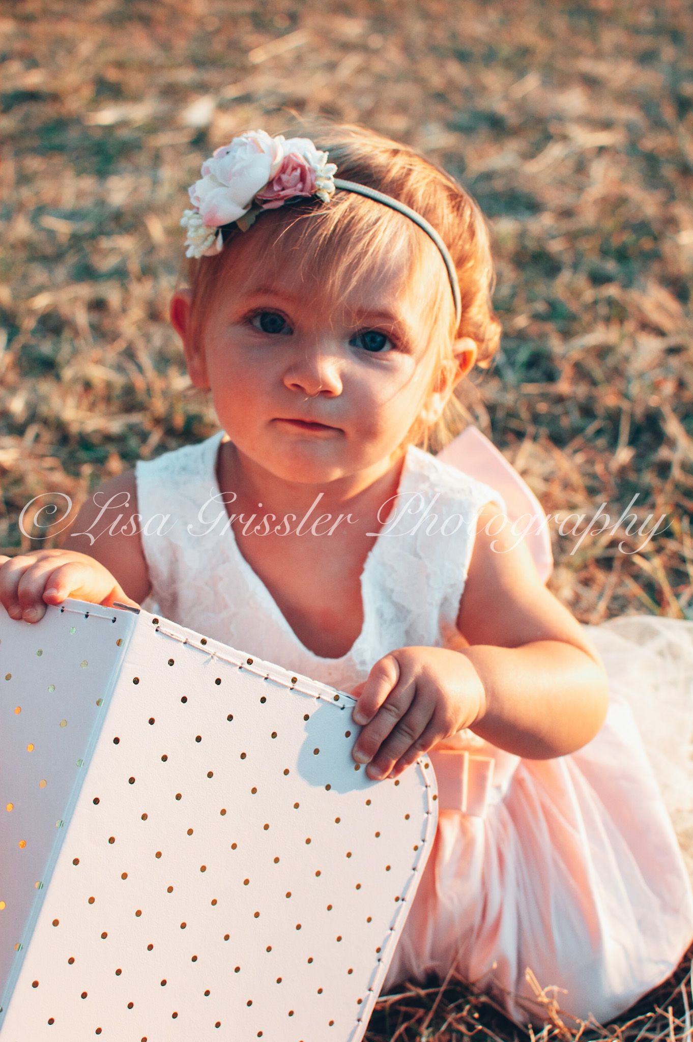 baby sunset portrait shoot