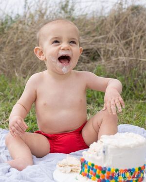 cake smash first year birthday photography portrait sienna tx
