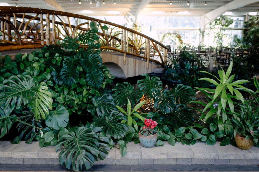 Long Island indoor garden greenhouse at Flowerfield wedding venue in Suffolk County NY