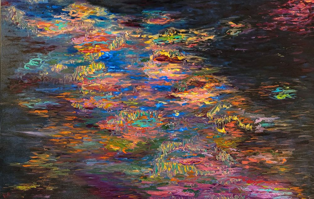 ABSTRACT PAINTING NYC KIM AHONOUKOUN