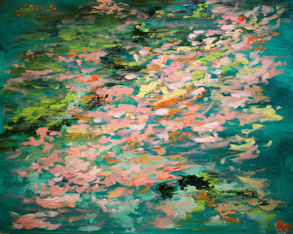 ABSTRACT PAINTING NYC KIM AHONOUKOUN