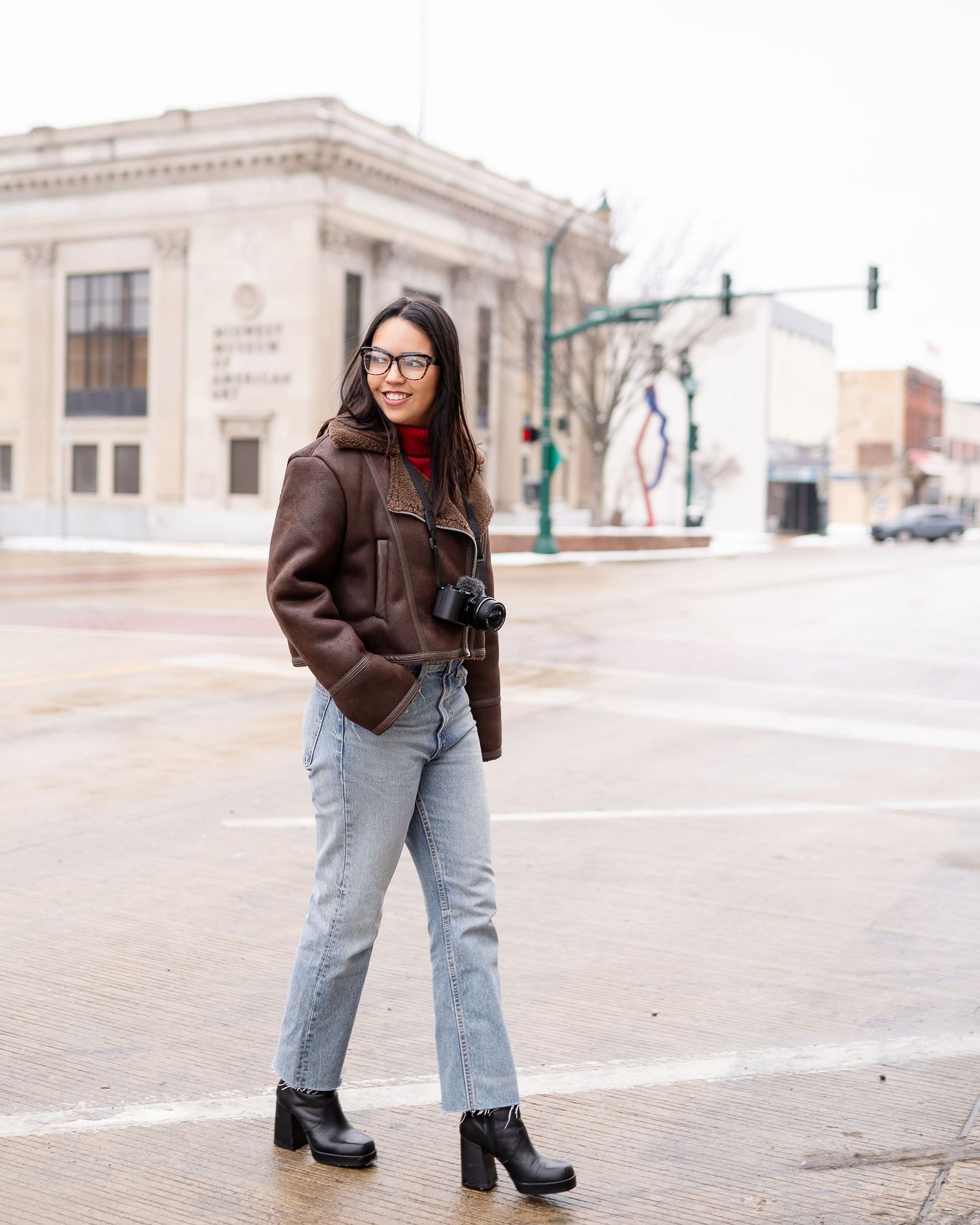 walking downtown