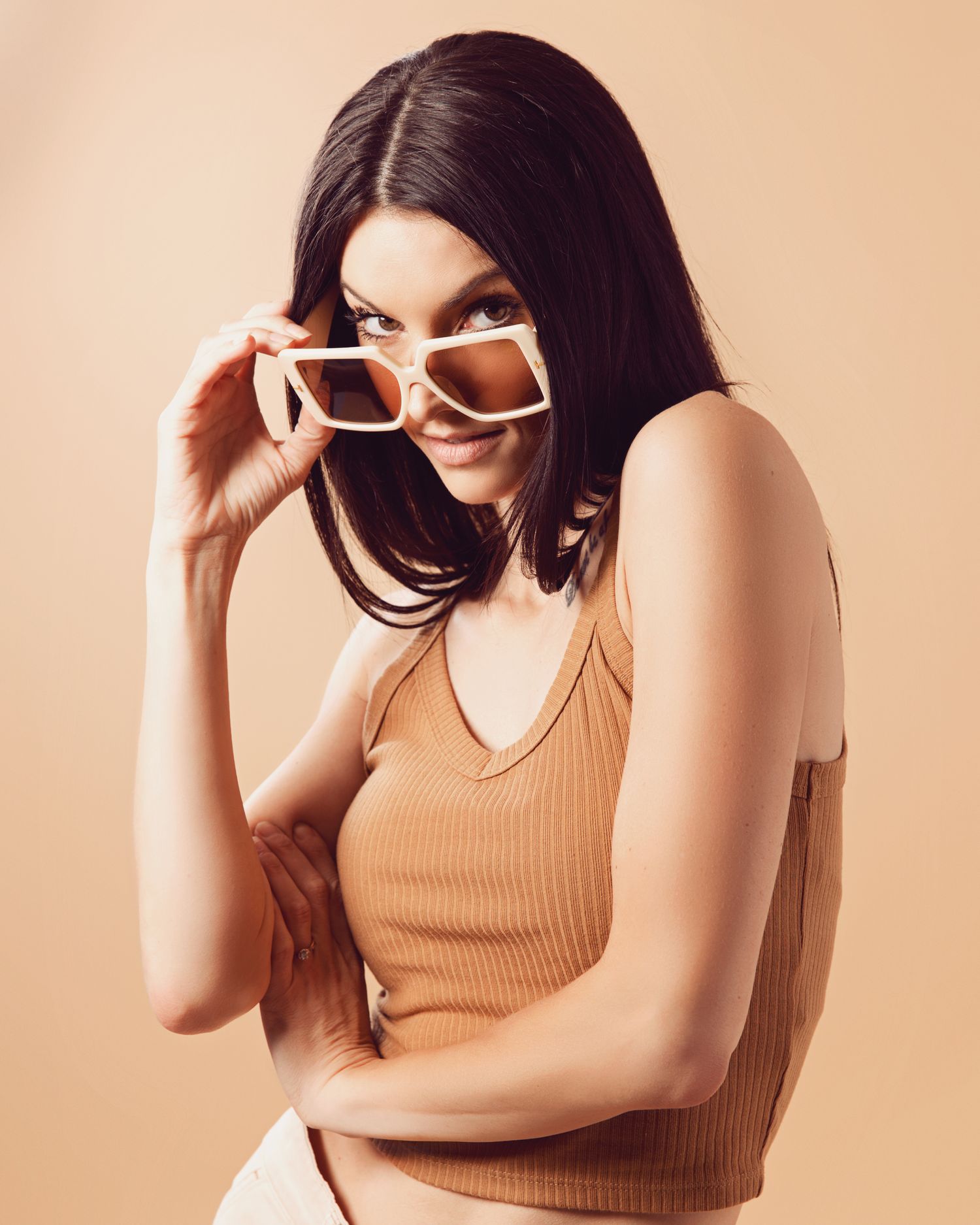 High fashion shoot with sunglasses in KC