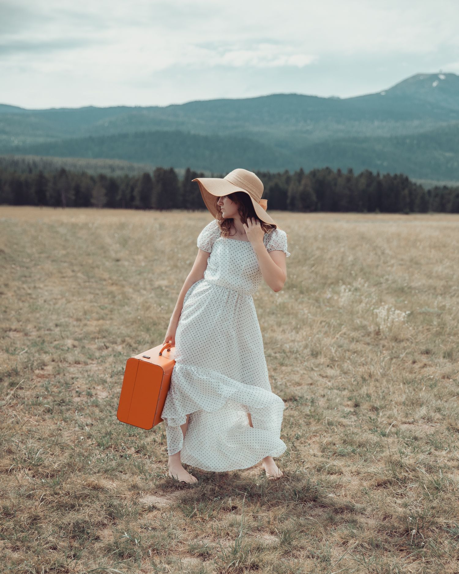 Editorial magazine photoshoot in Yellowstone Idaho