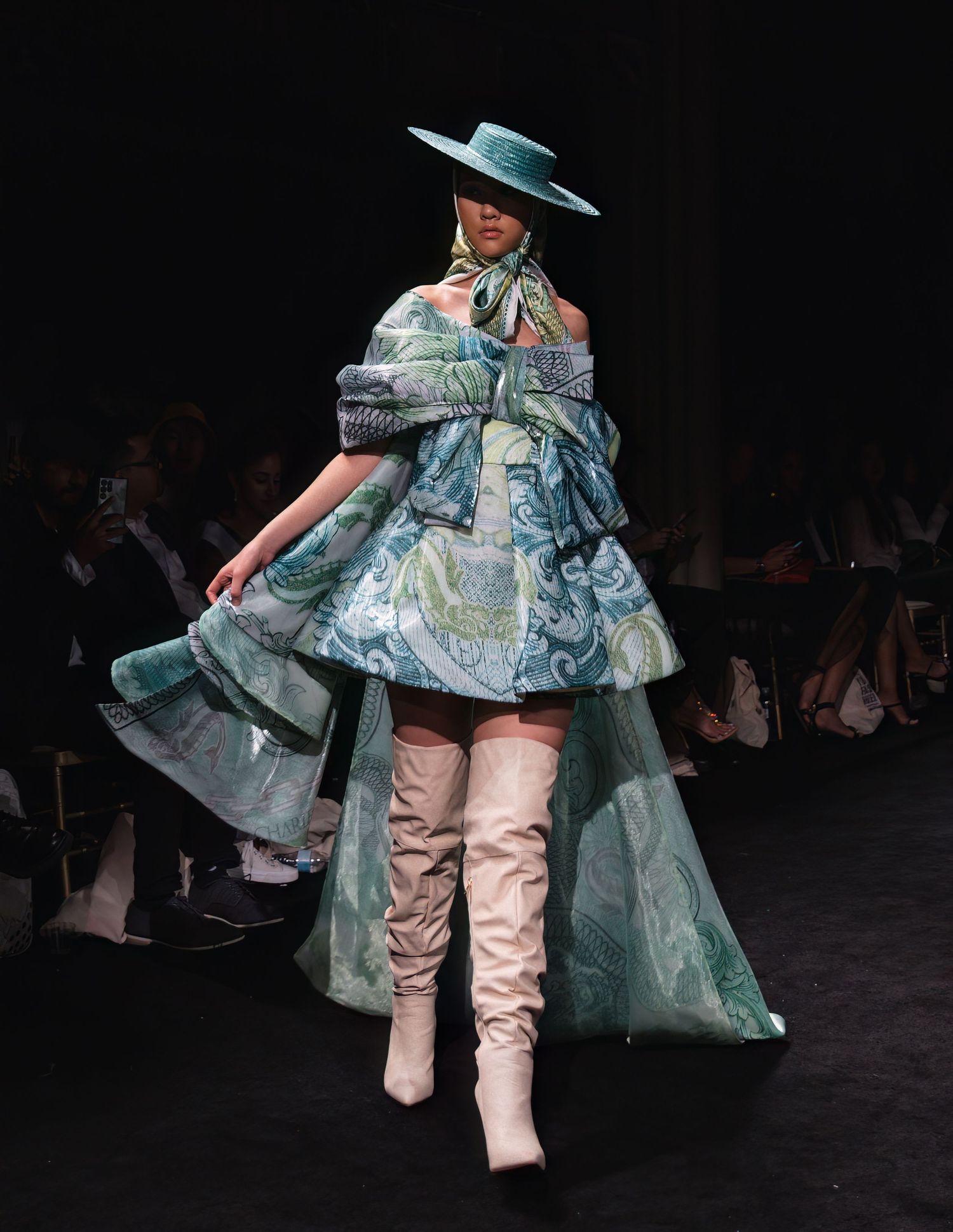 Luxury gown at NYFW