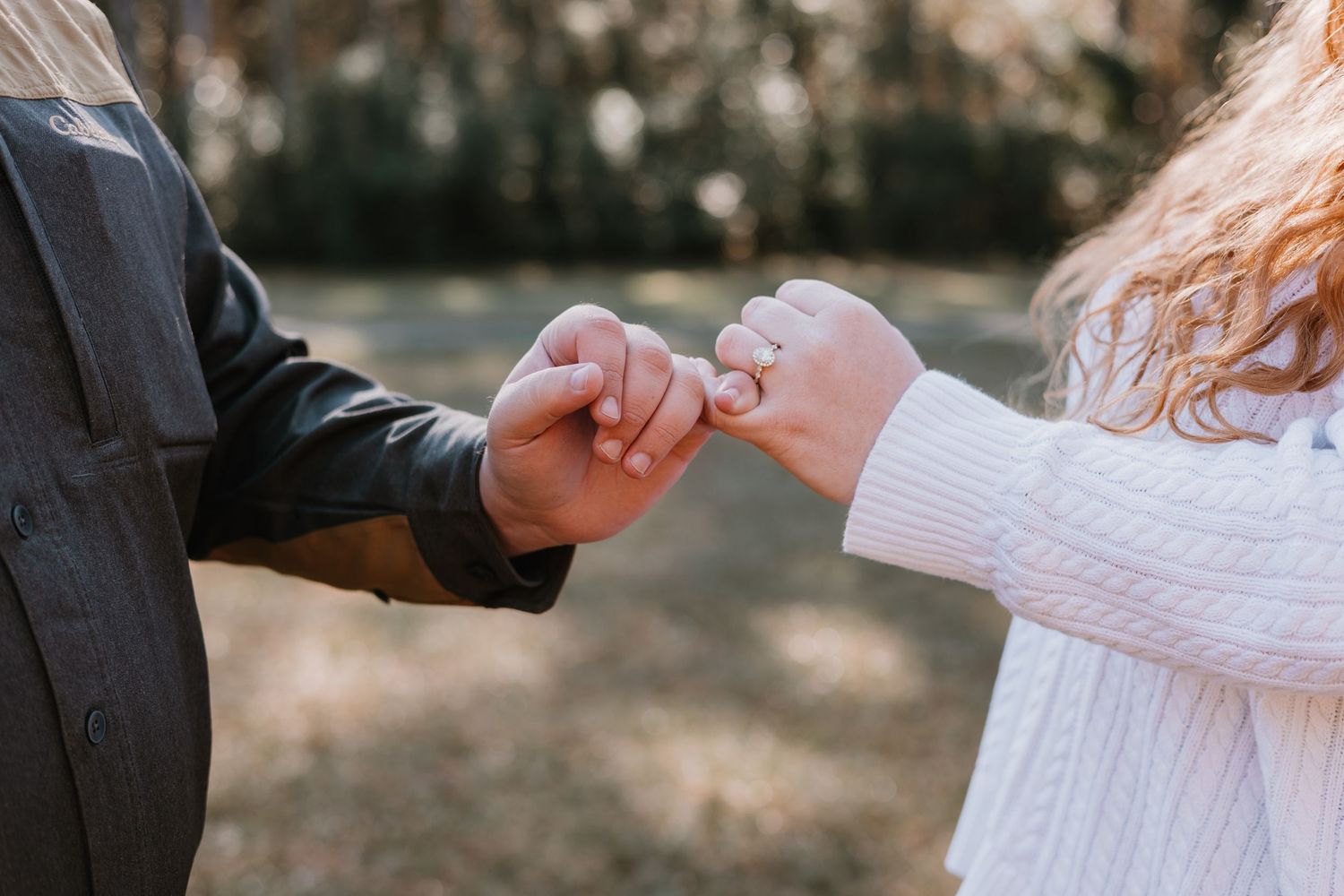 Ring shot at an engagement session