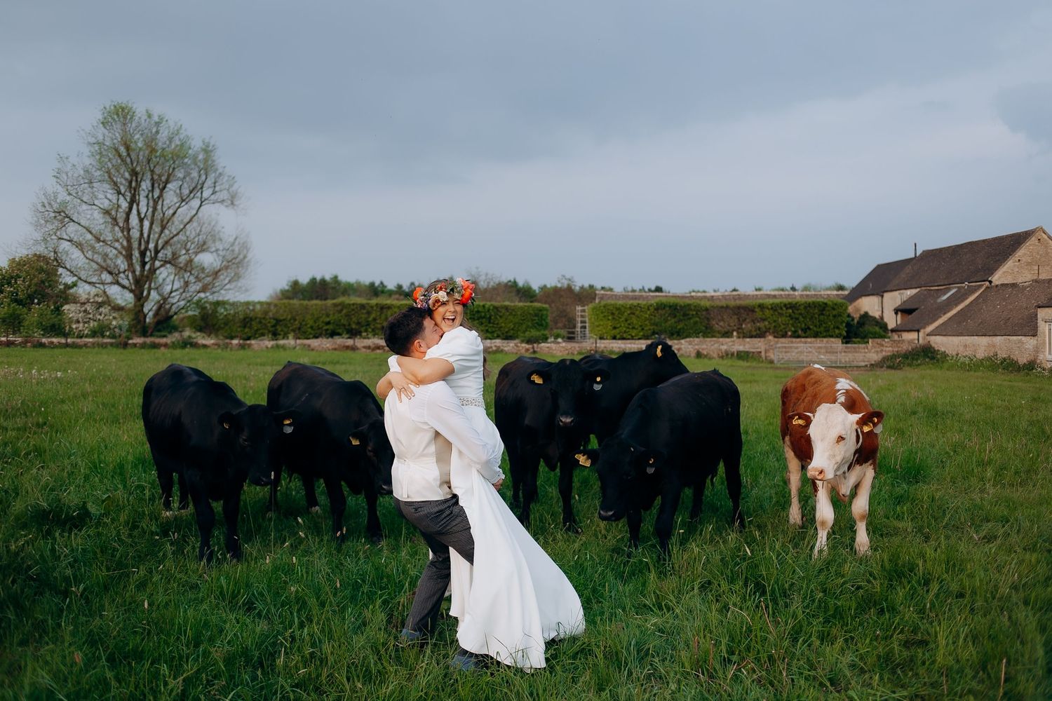 Cotswolds wedding photographer capturing real emotional wedding moments.