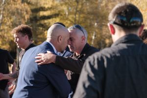 groom giving hongi at Maori wedding in Hanmer Springs