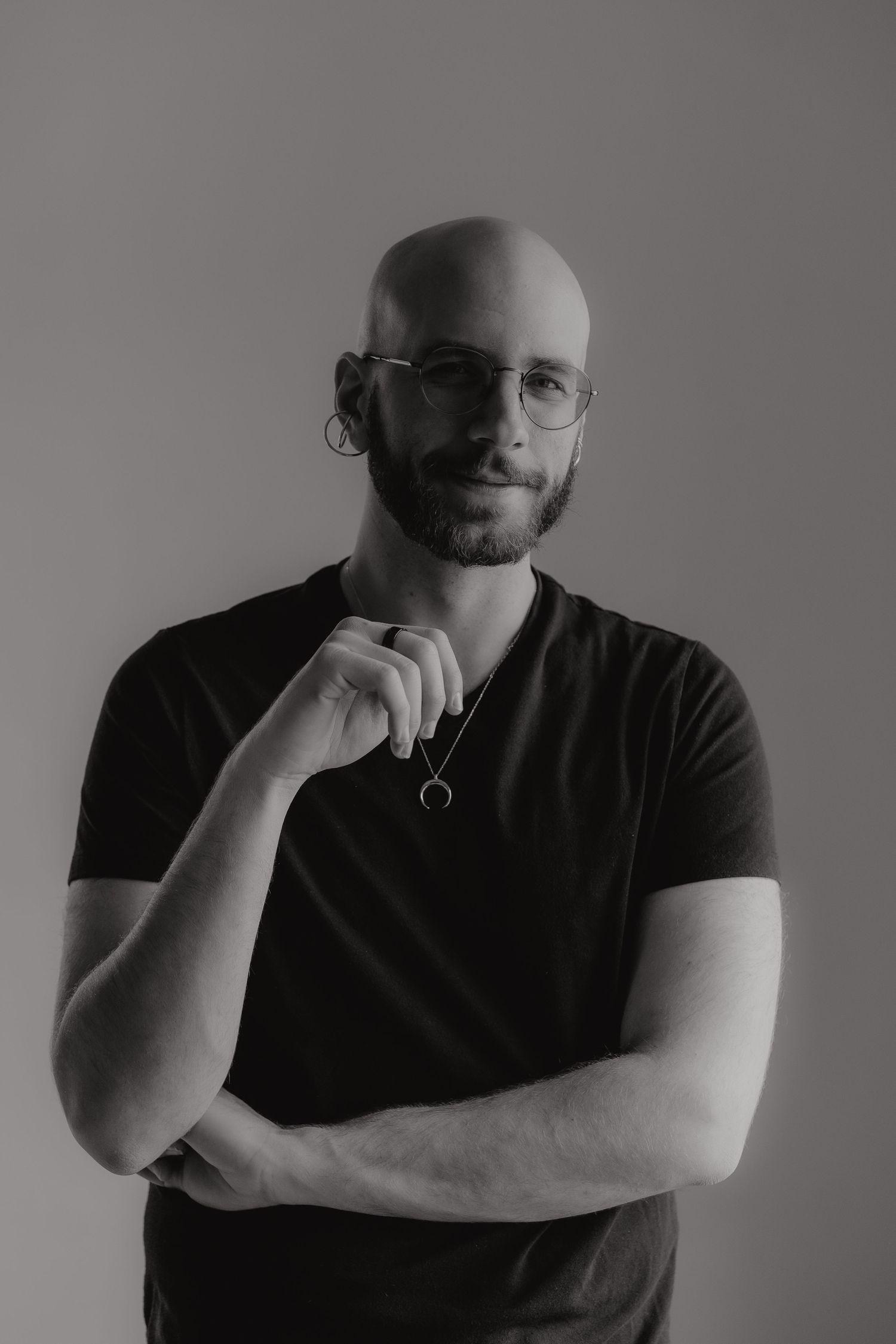 Black and white headshot of Michael