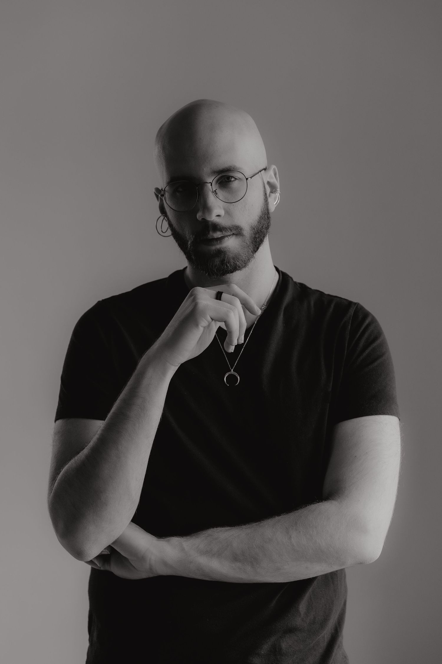 Black and white headshot of Michael