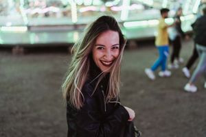 Lisbon wedding photographer capturing candid engagement moment