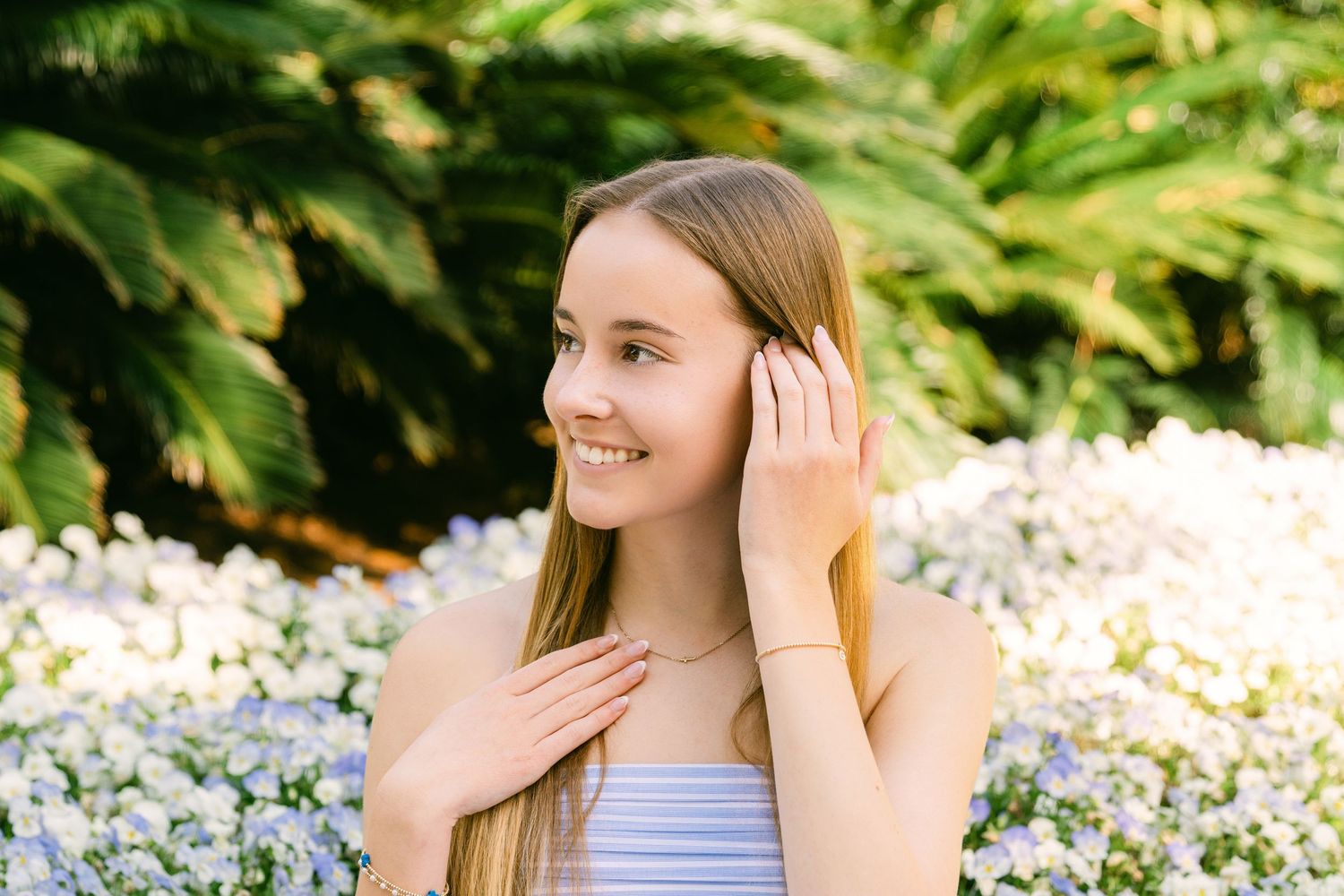 High school graduation portraits captured during Gabi's spring senior photography session