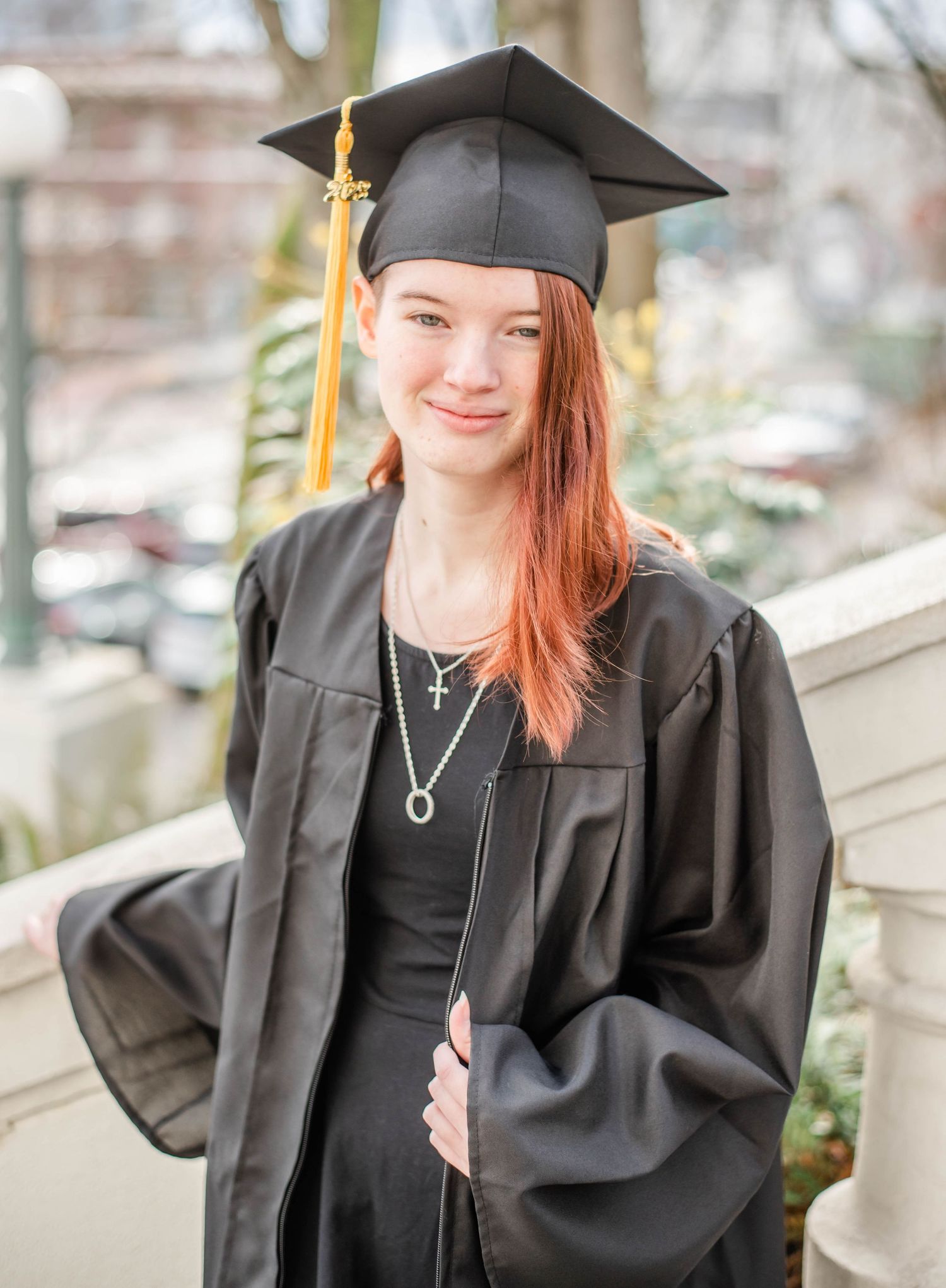 senior girl portrait Raleigh NC bright natural light