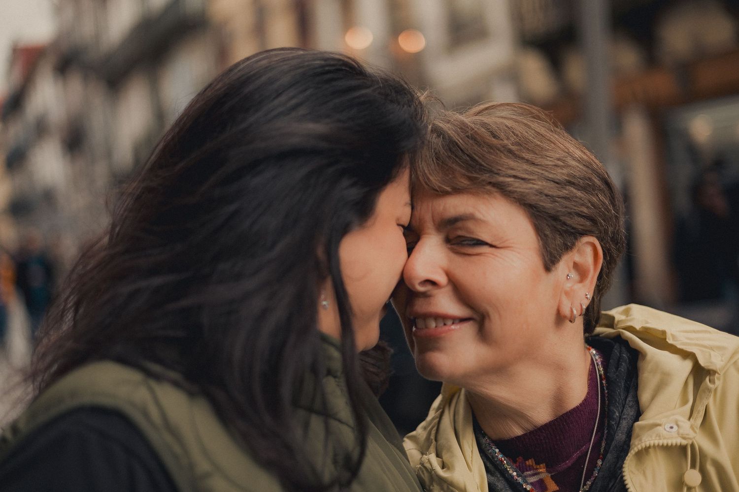 Close up candid portraits showing joyful moments and genuine expressions.
