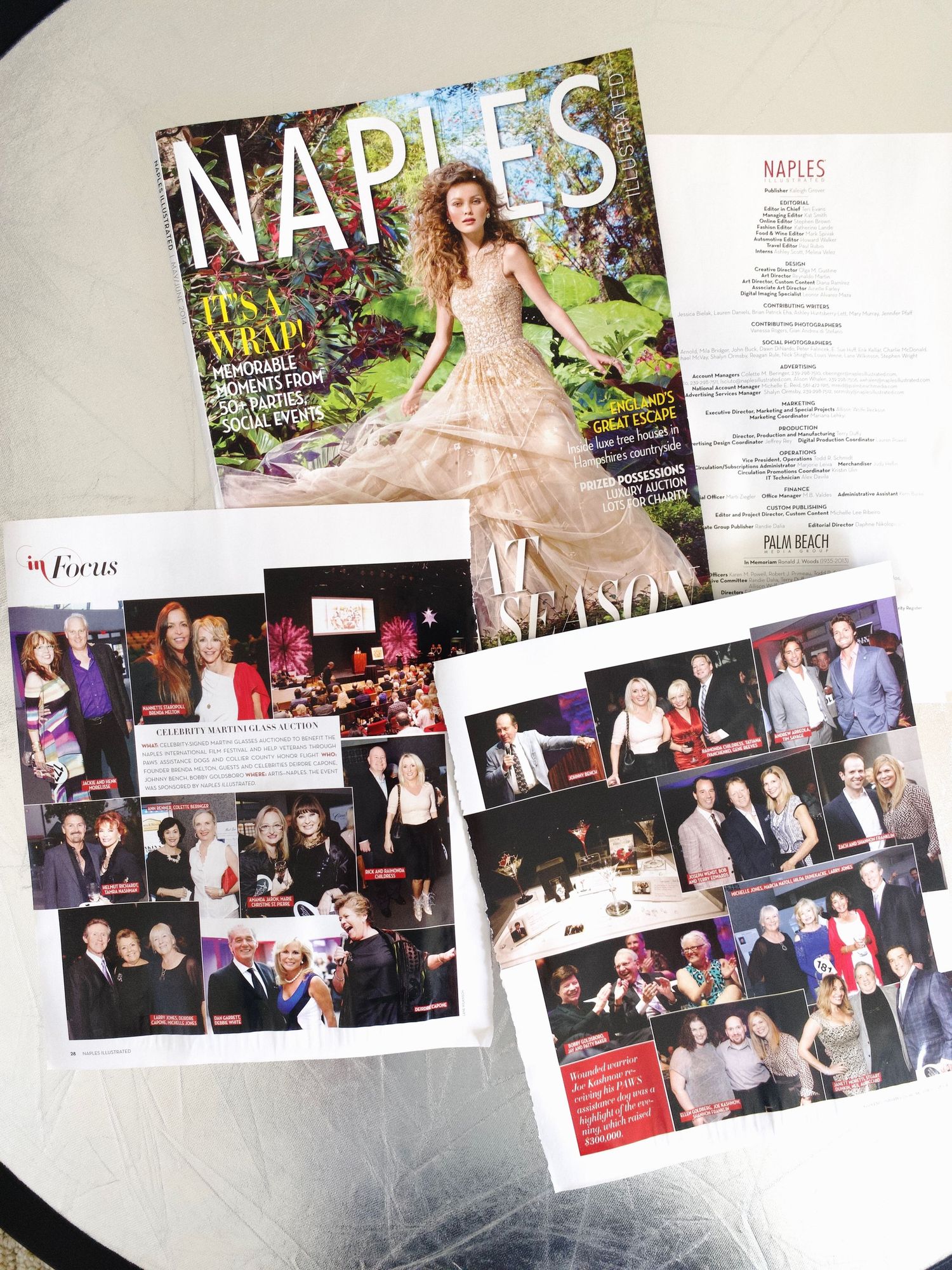 Naples Illustrated Its A Wrap season finale issue with In Focus social event photo pages.