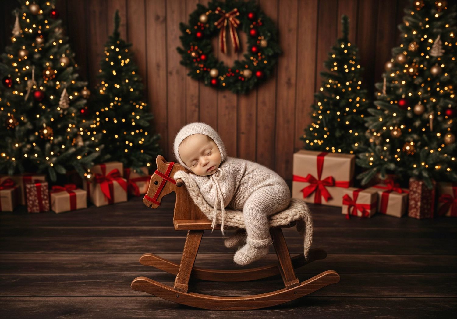 Newborn boy on a rocking chair. - Greenville, SC newborn photographer - Easley, SC newborn photographer.
