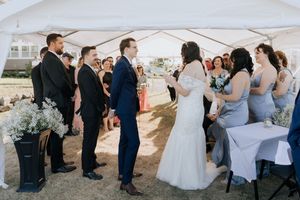 summer tent wedding at Parlee Beach, Shediac wedding photographer Moncton experienced photographer packages with two photographers