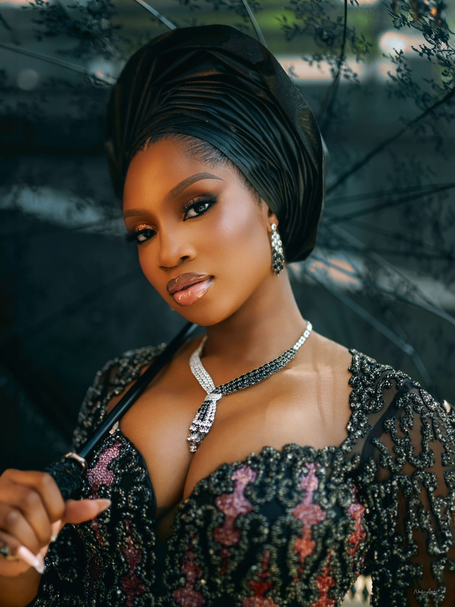 bridal Editorial luxury wedding portrait, Nicole Adehi VALEO Photography award-winning