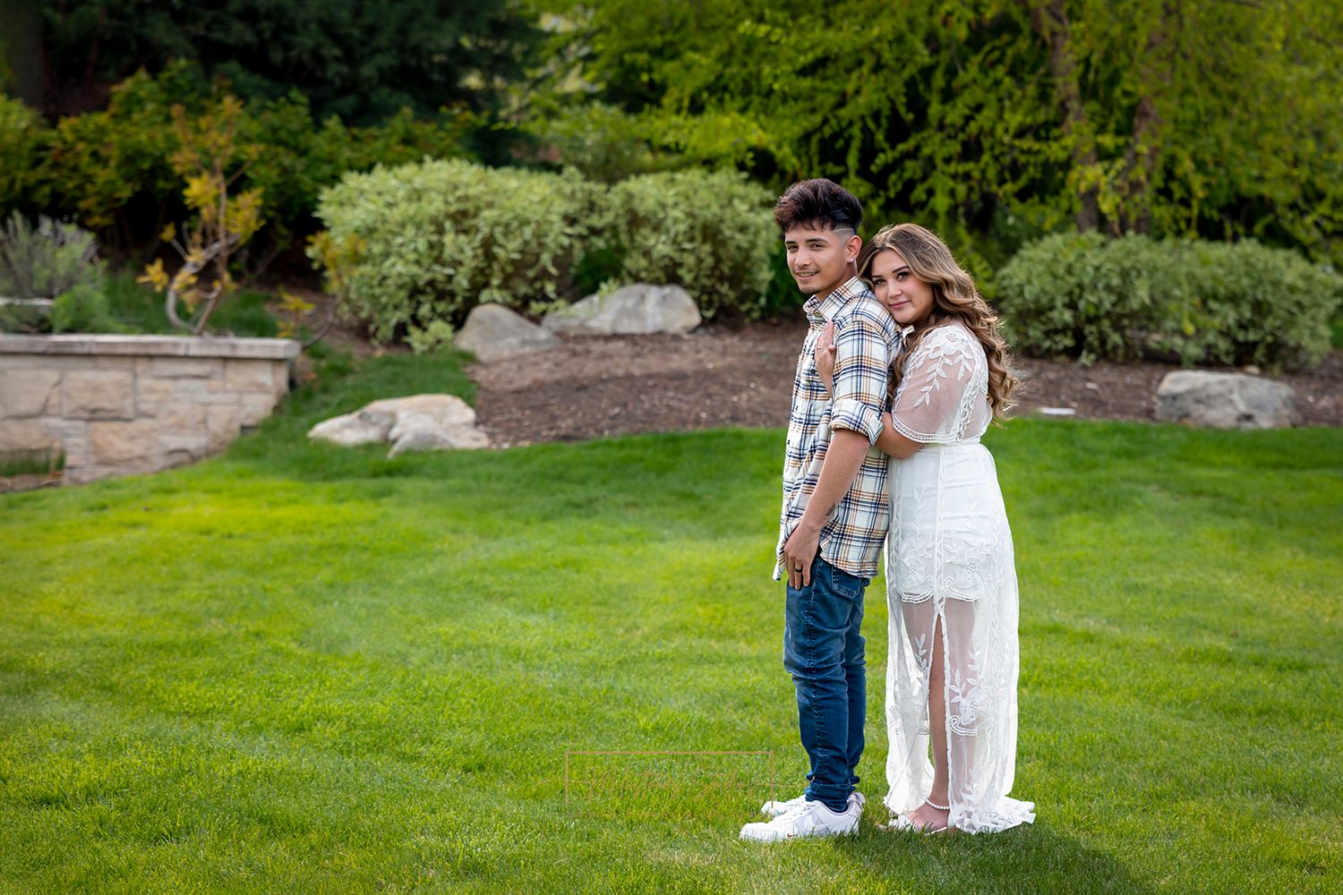 Engagement photos at Scentsy Commons Meridian, Idaho