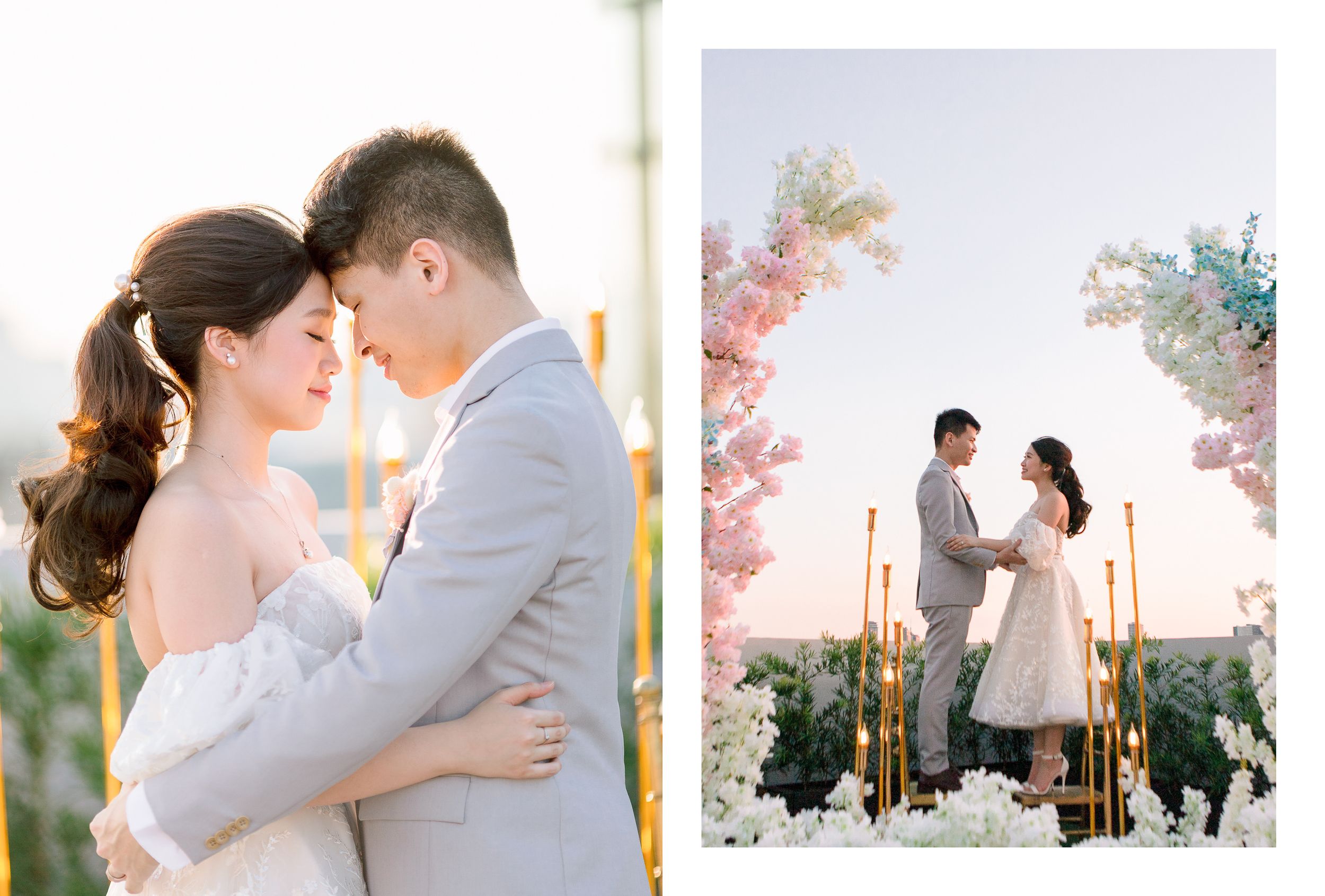 Kyle & Rowena | Pastel Rooftop Wedding