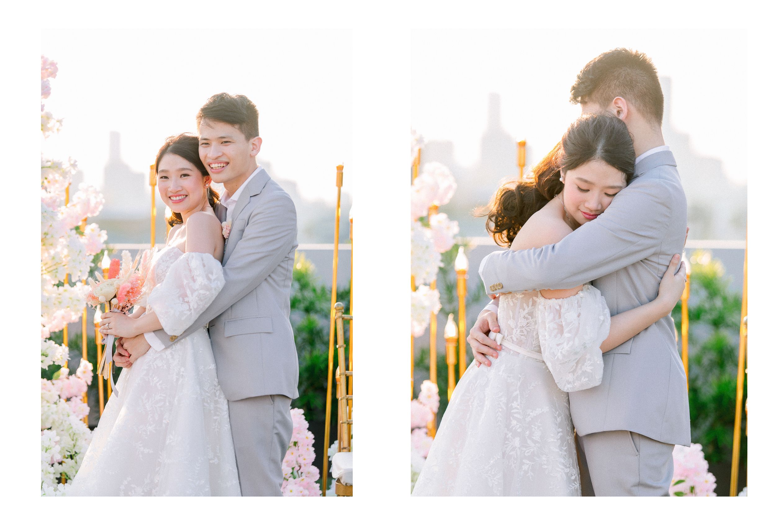 Kyle & Rowena | Pastel Rooftop Wedding