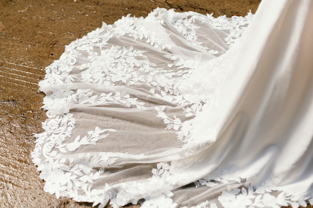 wedding dress in the mud during elopment at hartz mountain, by joss jensen photography