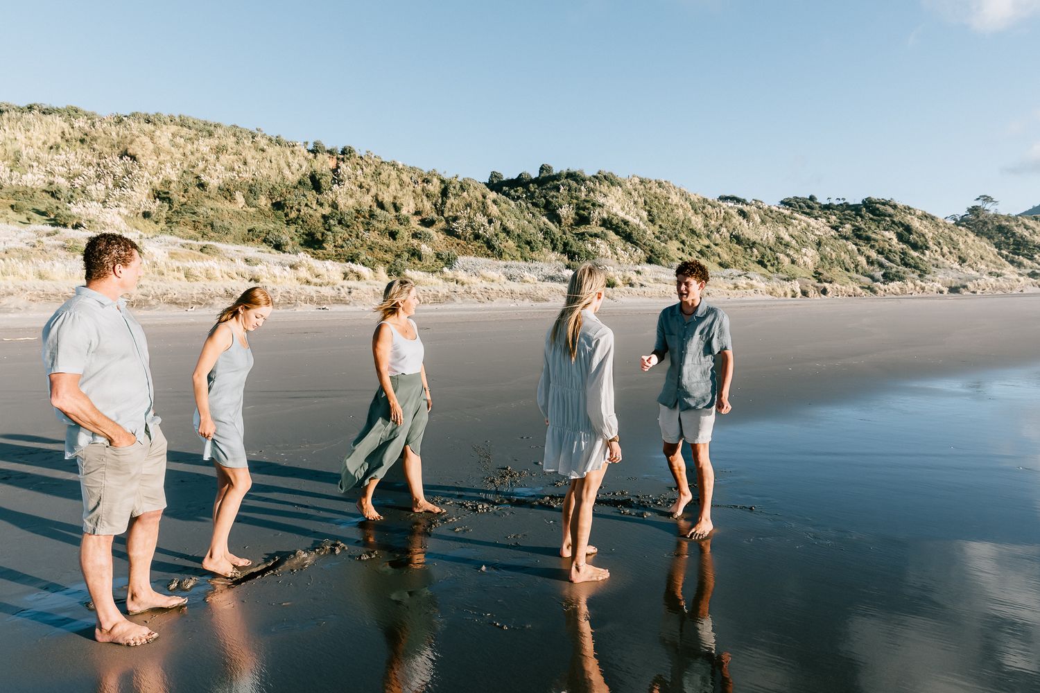 Family on a beach