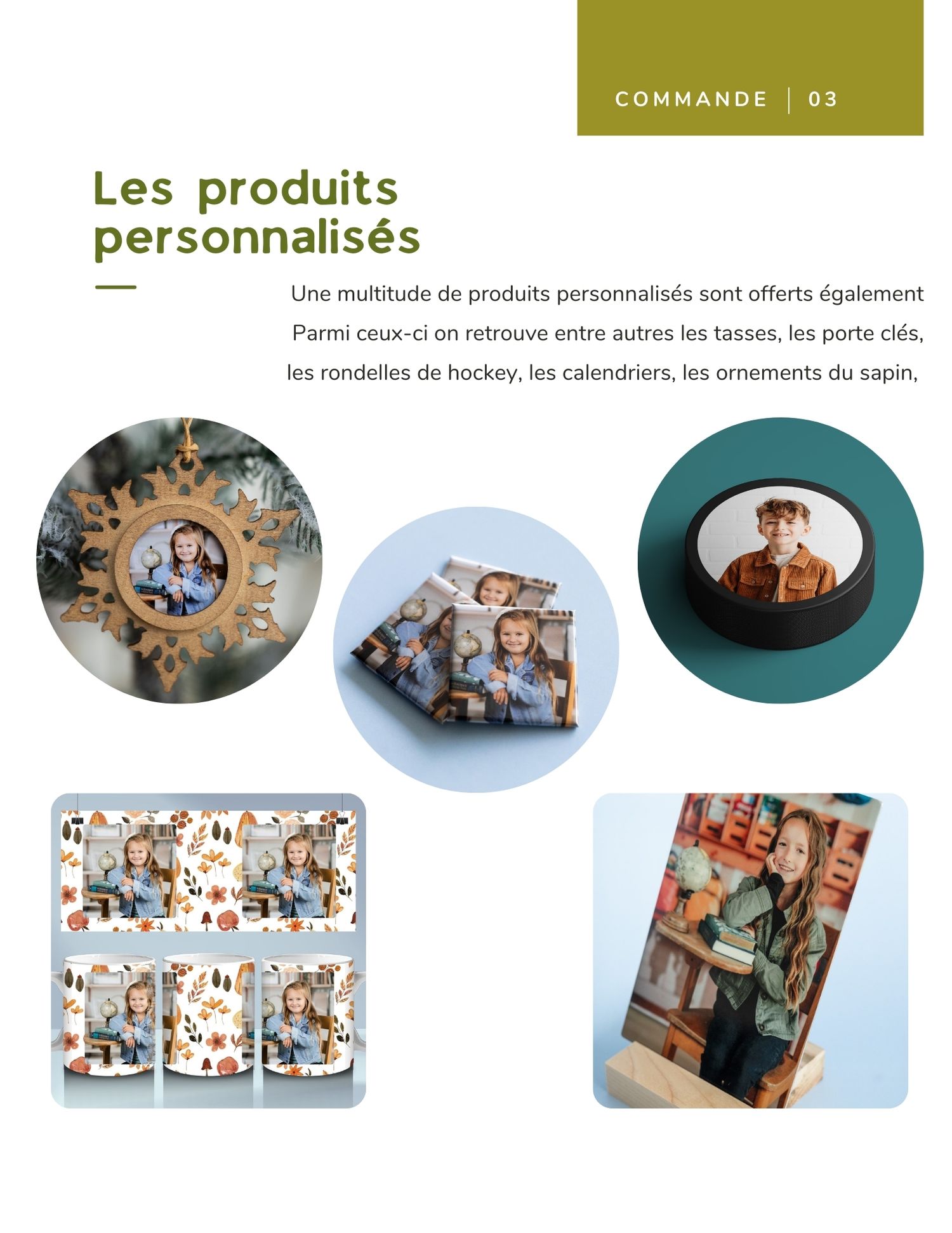 Les produits personnalisés