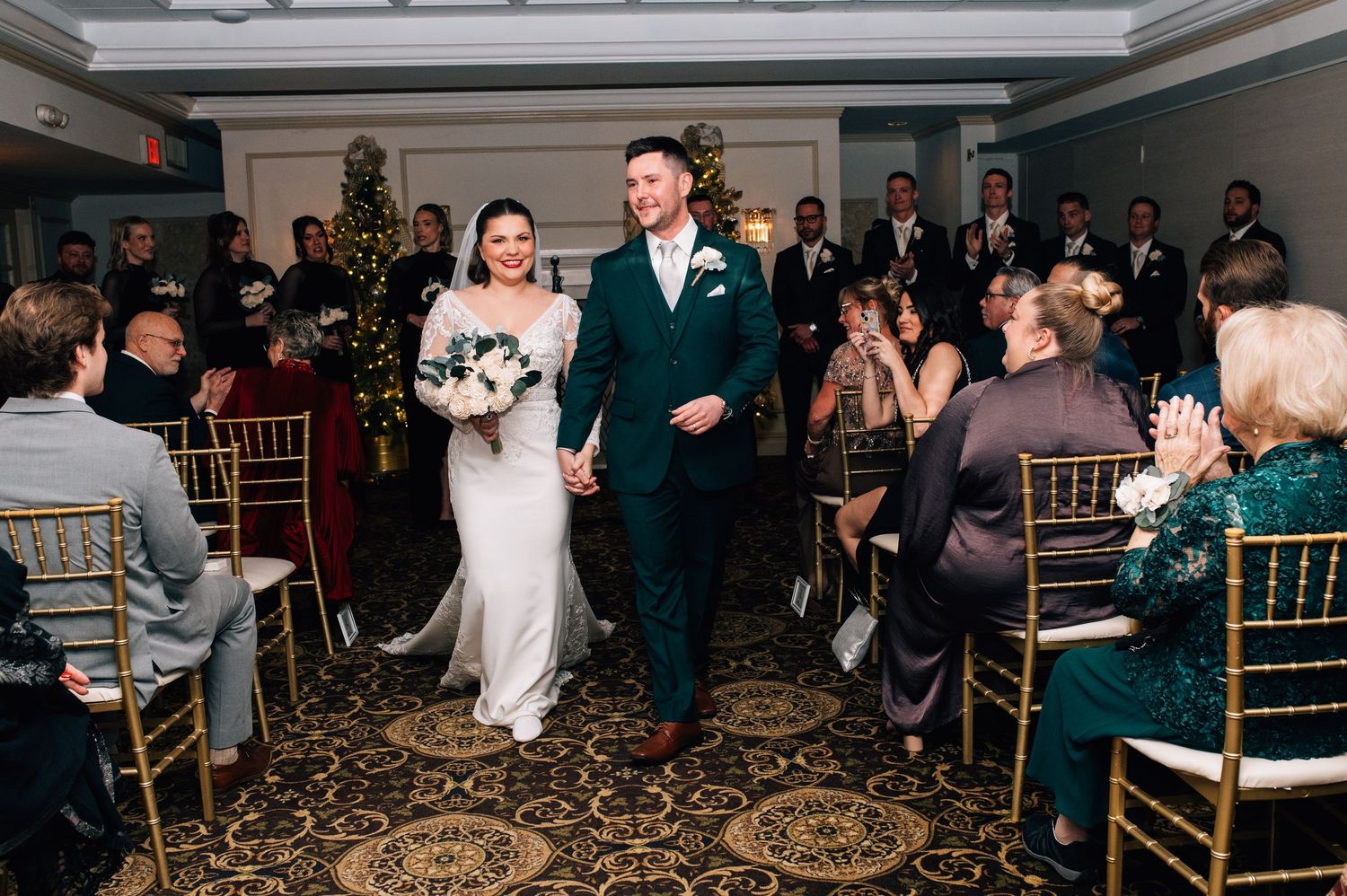 December 5th wedding ceremony at The Olde Mill Inn in New Jersey