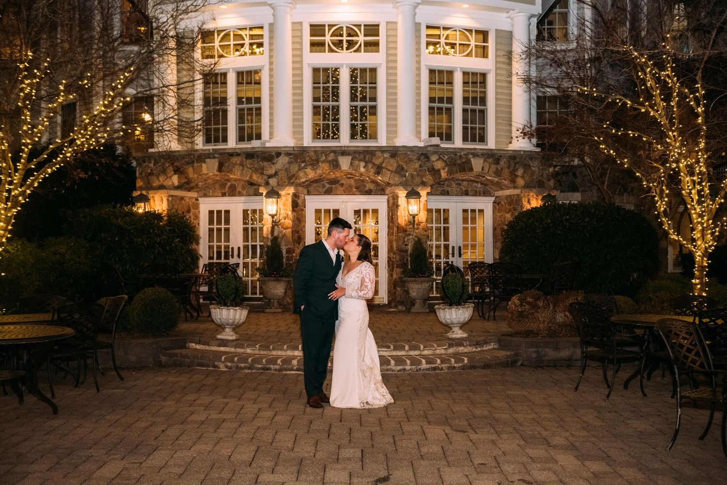 December 5th wedding ceremony at The Olde Mill Inn in New Jersey