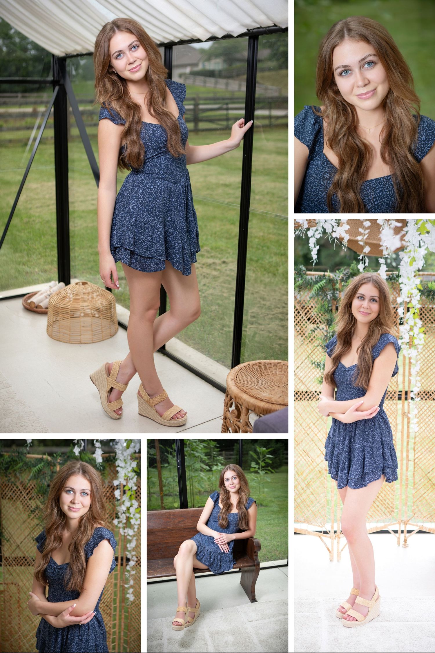 Ontario senior pictures in a field.  Flower field senior pictures.  Senior pictures in a greenhouse. Boho senior pictures. Senior pic inspo.