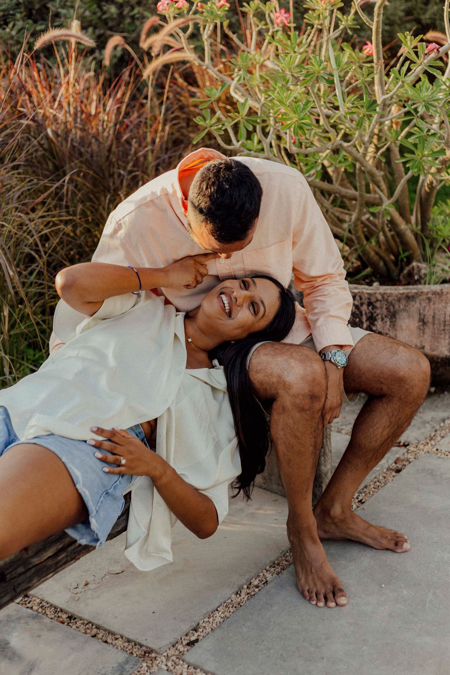 Luxury beach photoshoot in Zanzibar for couples and honeymooners