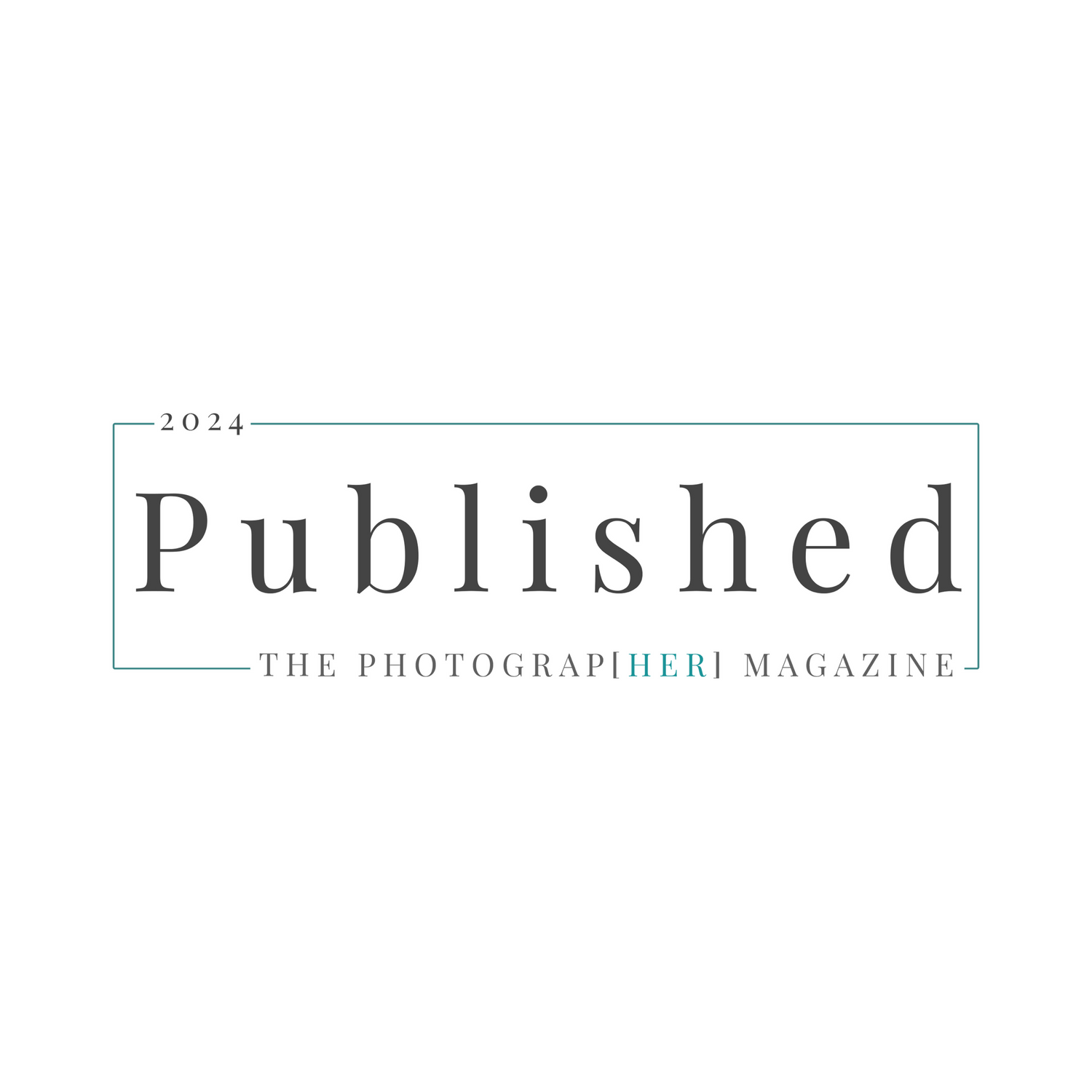 Published 2024 The Photographer Magazine logo in minimalist design.