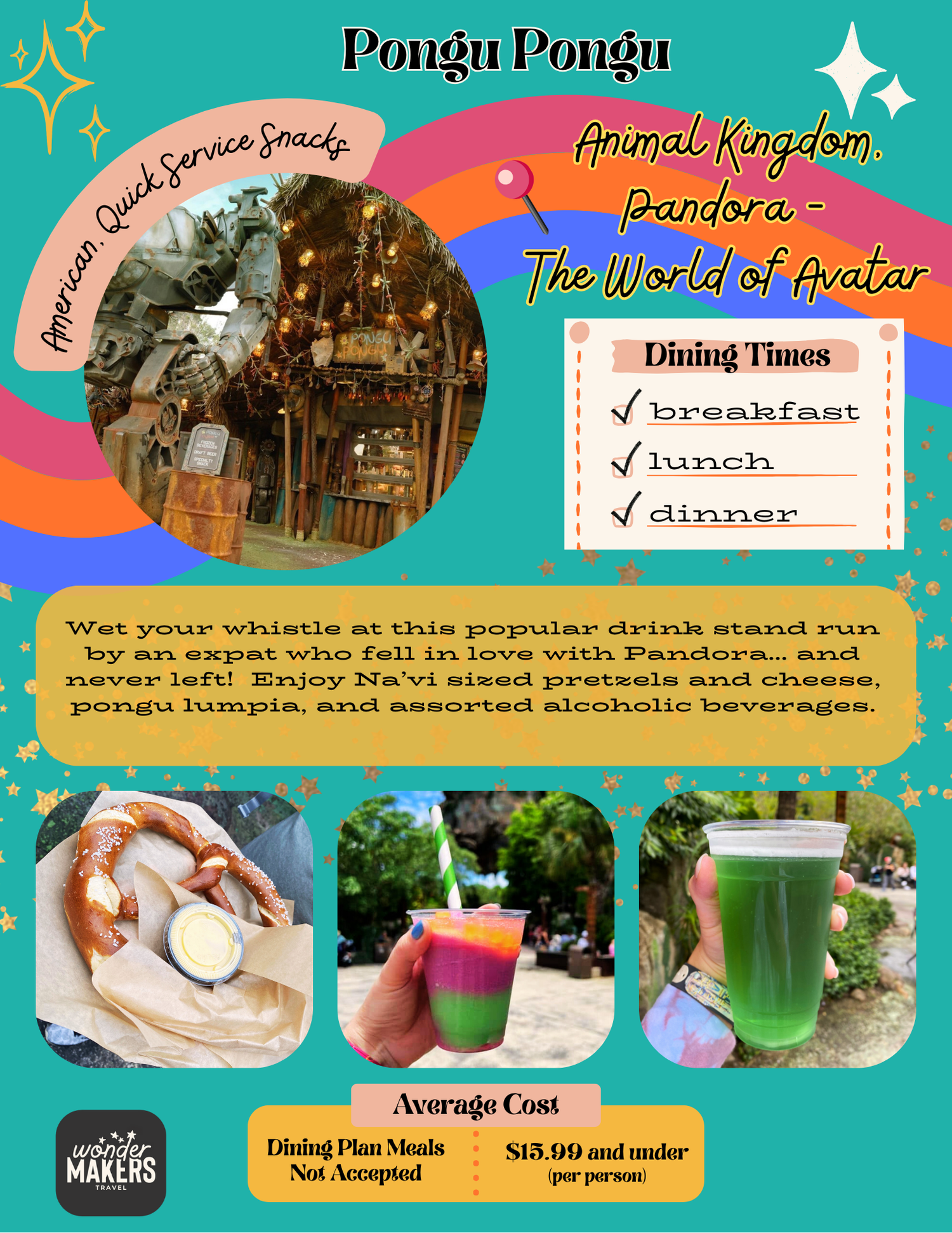 A mobile phone displays colorful digital restaurant menus and food service screens with various dining options and listings.