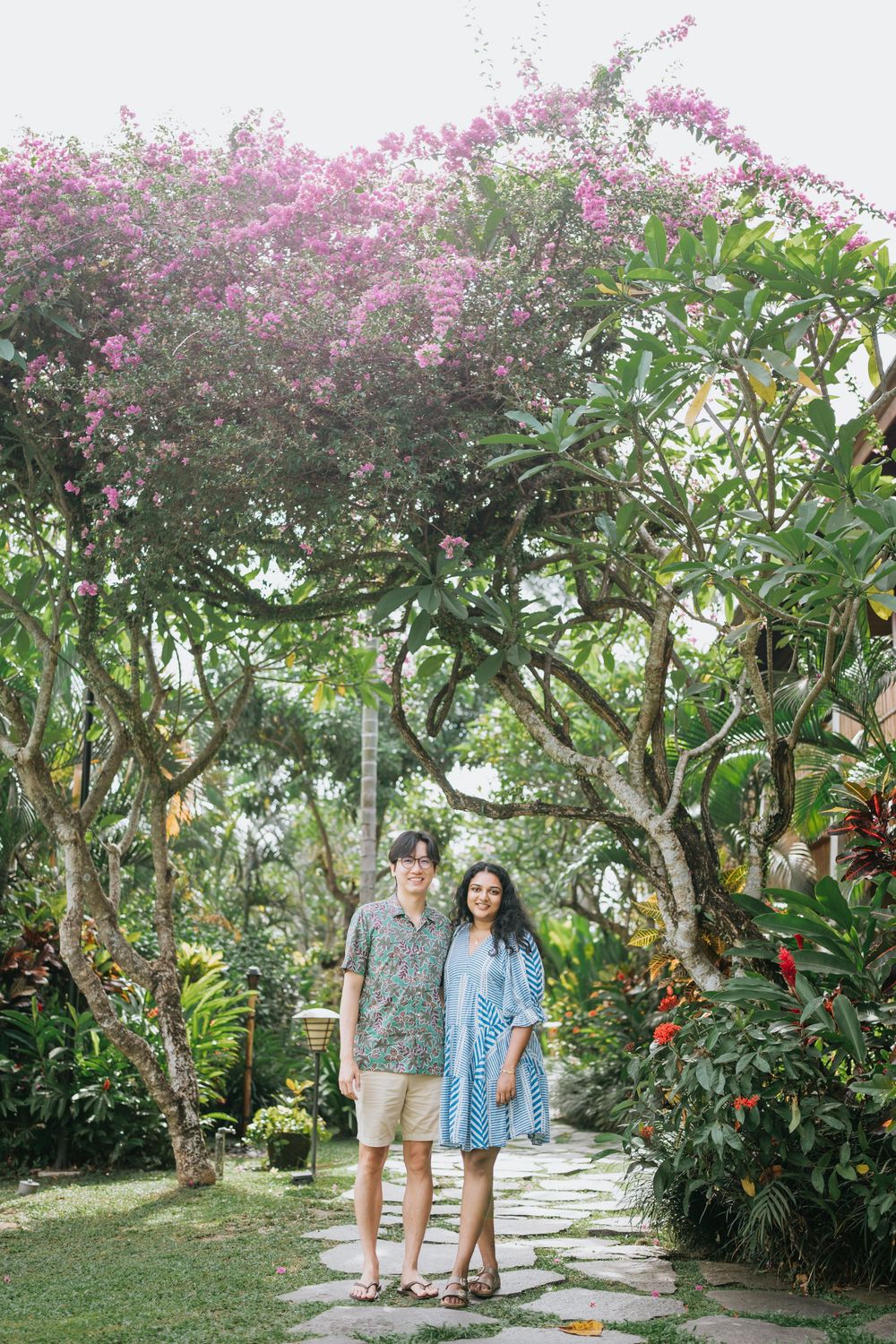 Romantic couple photography in Bali with natural light