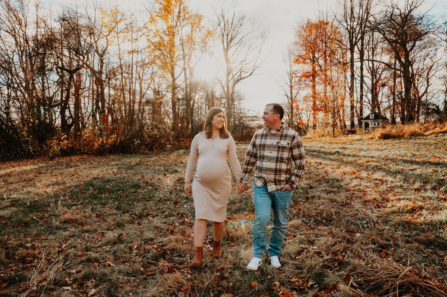 Maternity Session in a Fall Setting in New Jersey