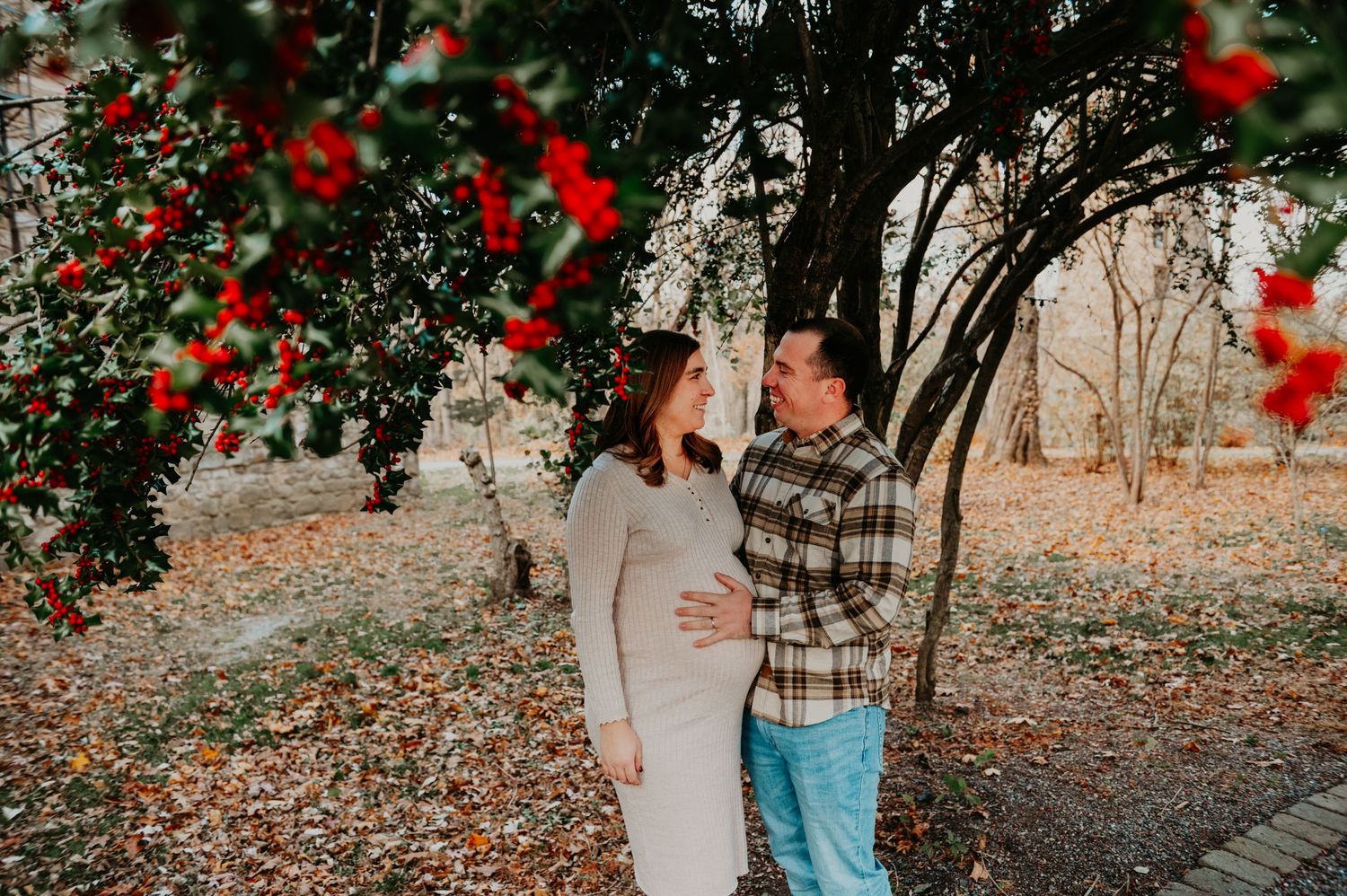 Maternity Session in a Fall Setting in New Jersey