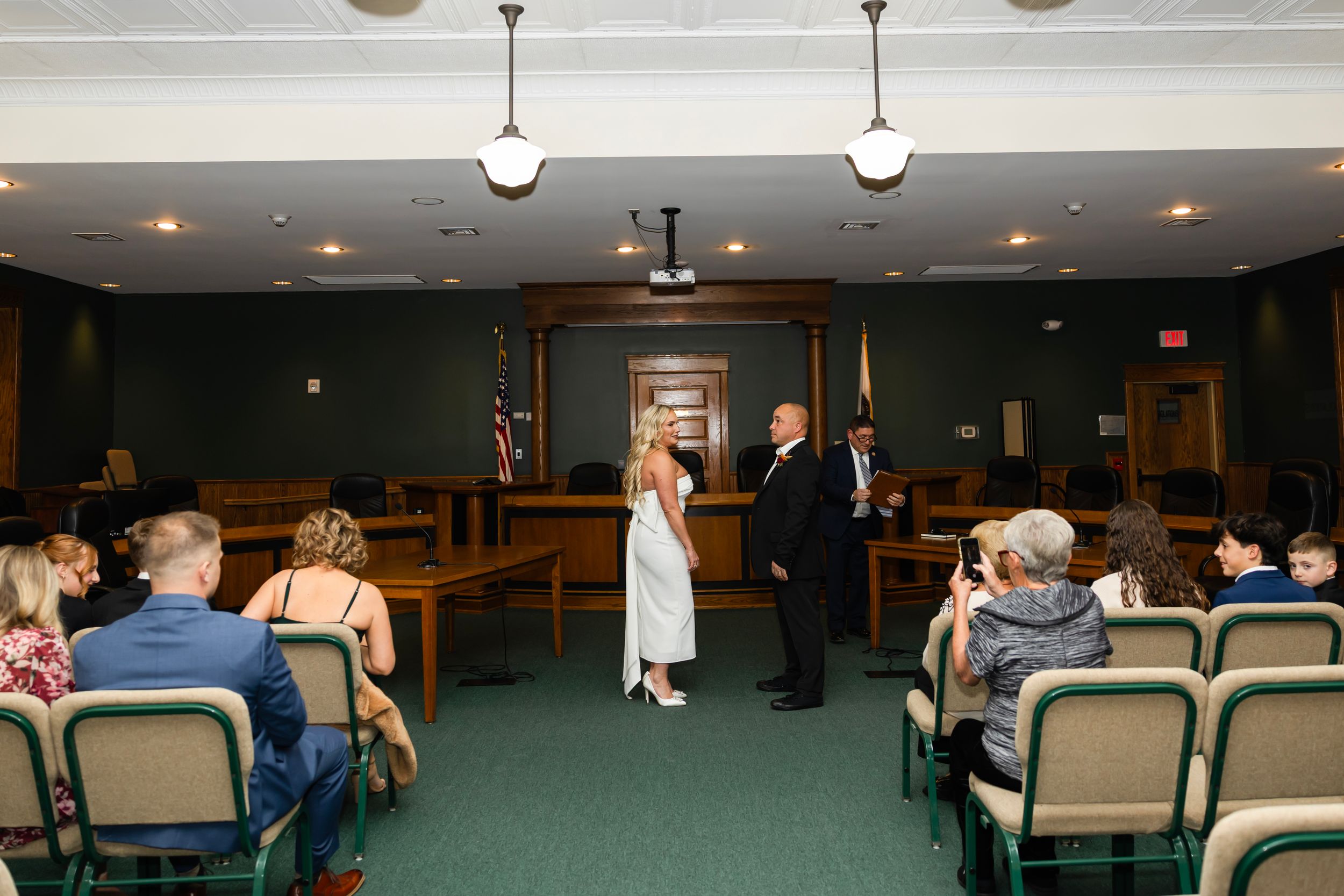 Couple exchanging vows | intimate micro wedding in NJ | documentary wedding photography