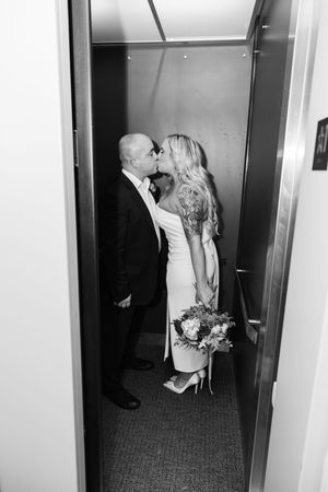 Romantic courthouse wedding portraits | intimate civil ceremony photography New Jersey