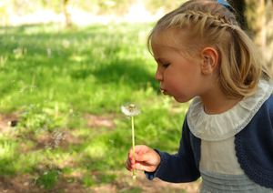 sesión de fotos para niña con la flor diente de leon en vitoria gasteiz, alava, pais vasco, españa, BOAfoto