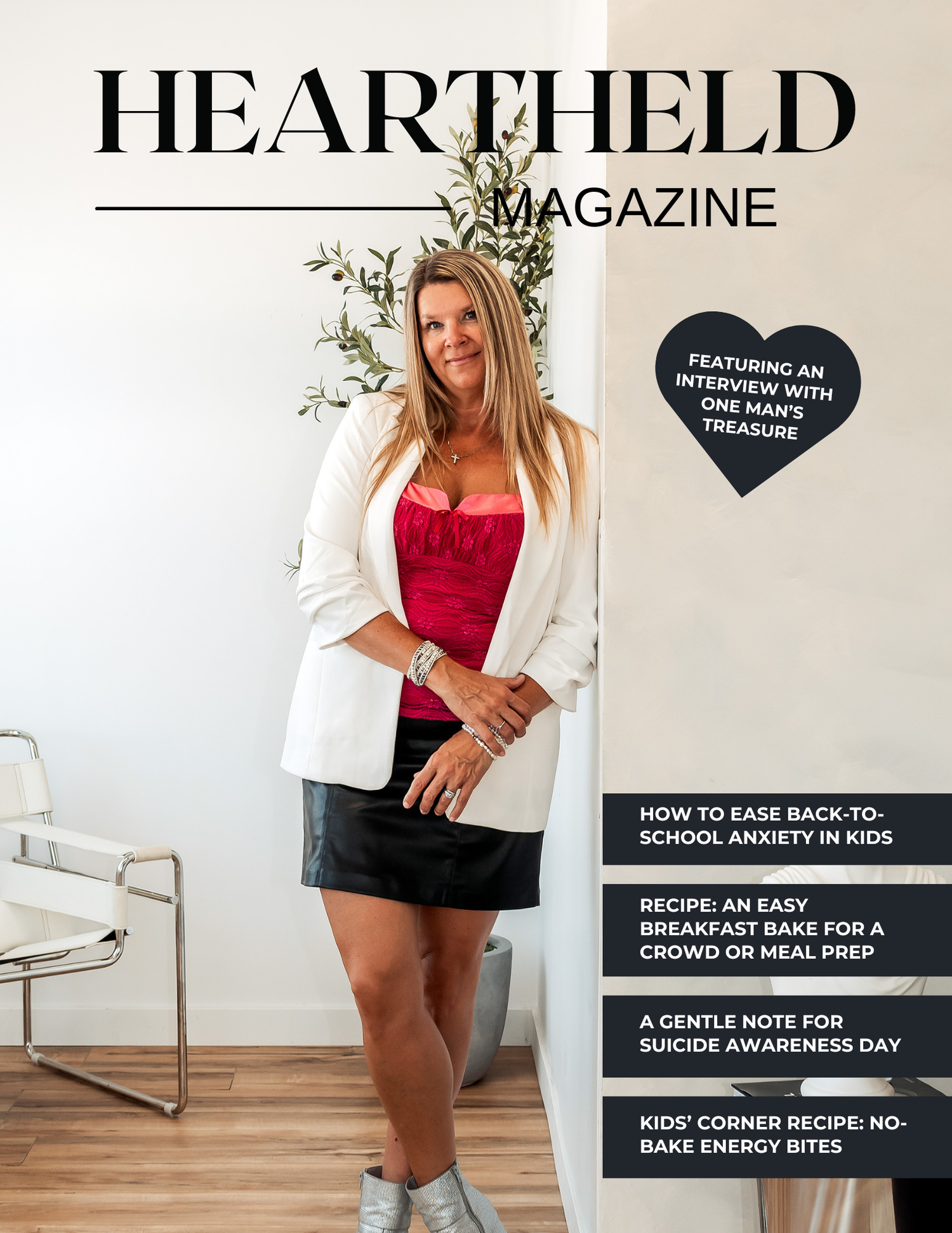A collection of magazine cover mockups featuring lifestyle and fashion content arranged in a grid layout.