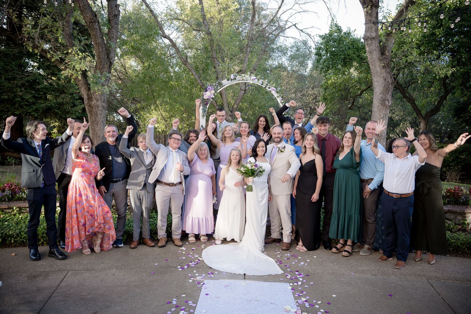 Folsom Wedding Photographer - Family photo as Lake Natoma Inn in Folsom, Calif.