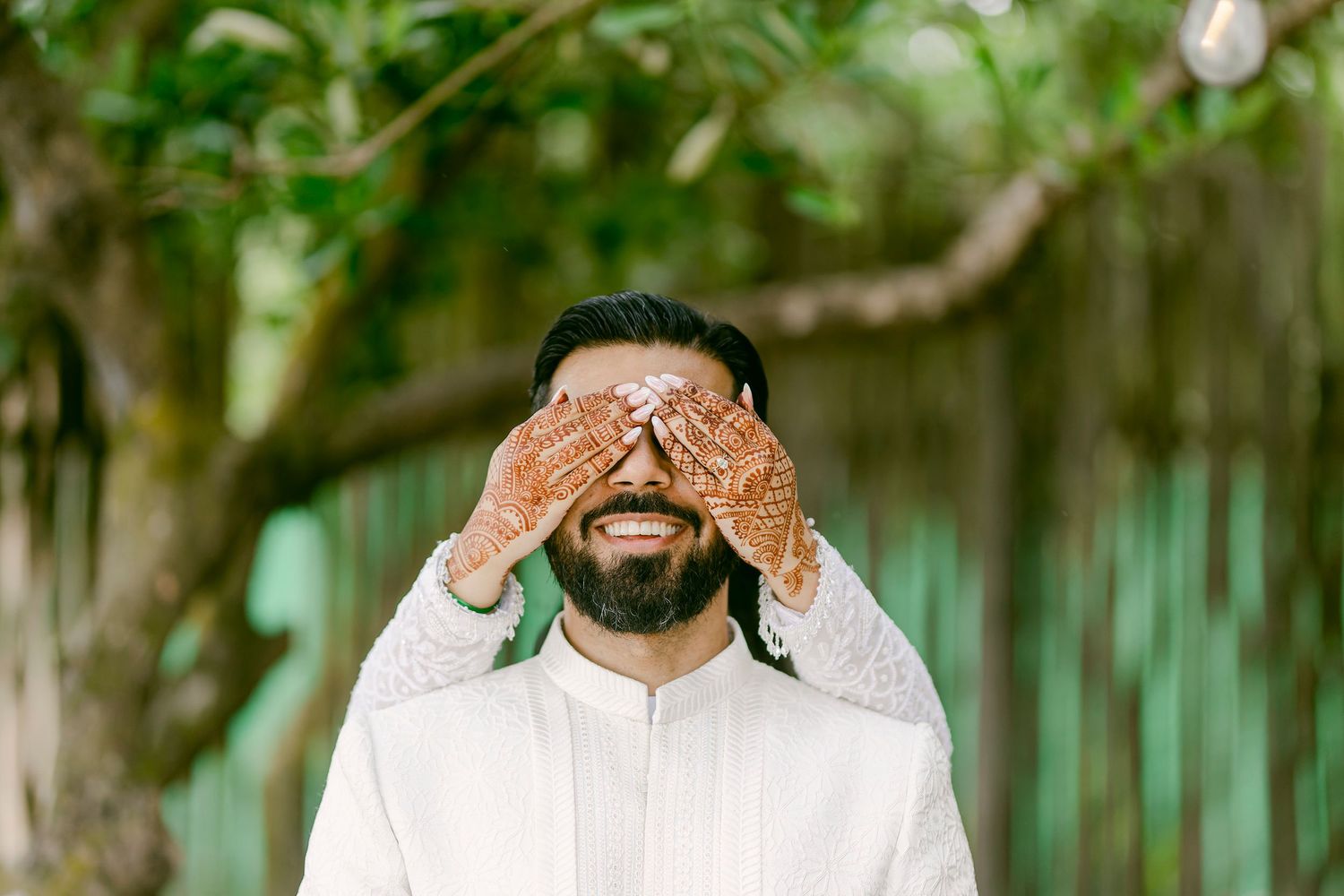 Candid Blue Venado Weddings photo – emotional bride and groom moment.