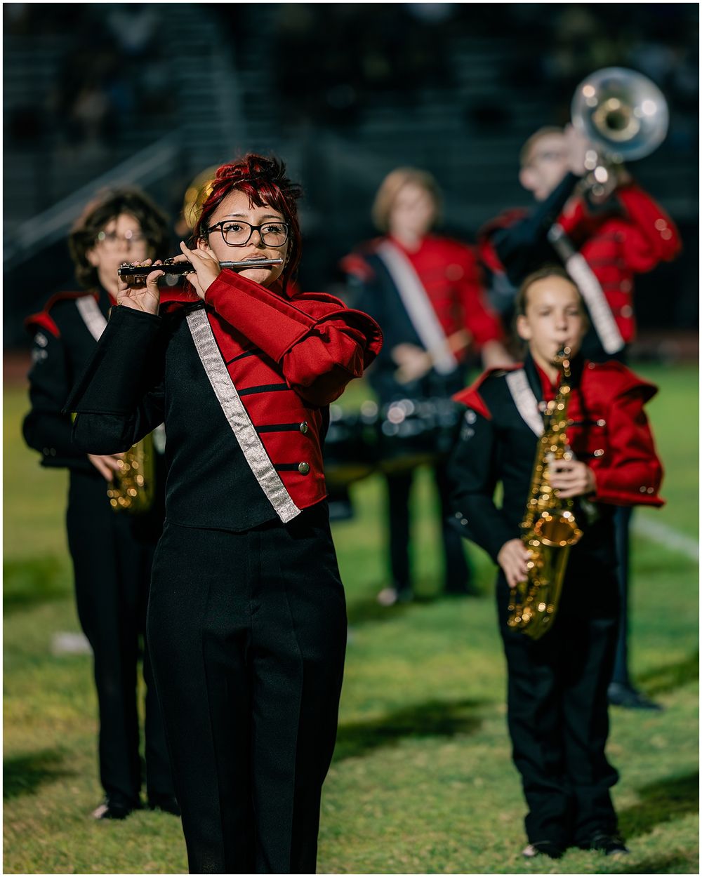 Marching Band Banners top 10 best Pictures Phoenix AZ Anjeanette Photography seniors AZMBA ABODA halftime performance photos