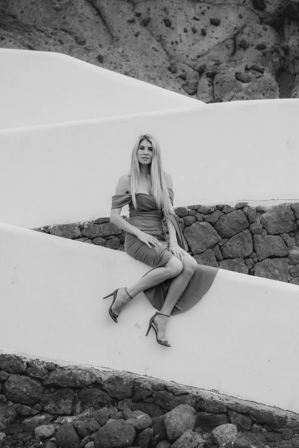 A stylish fashion photoshoot at Hard Rock Hotel, Tenerife, Canary Islands. Showcasing bold looks in a luxurious and modern setting.