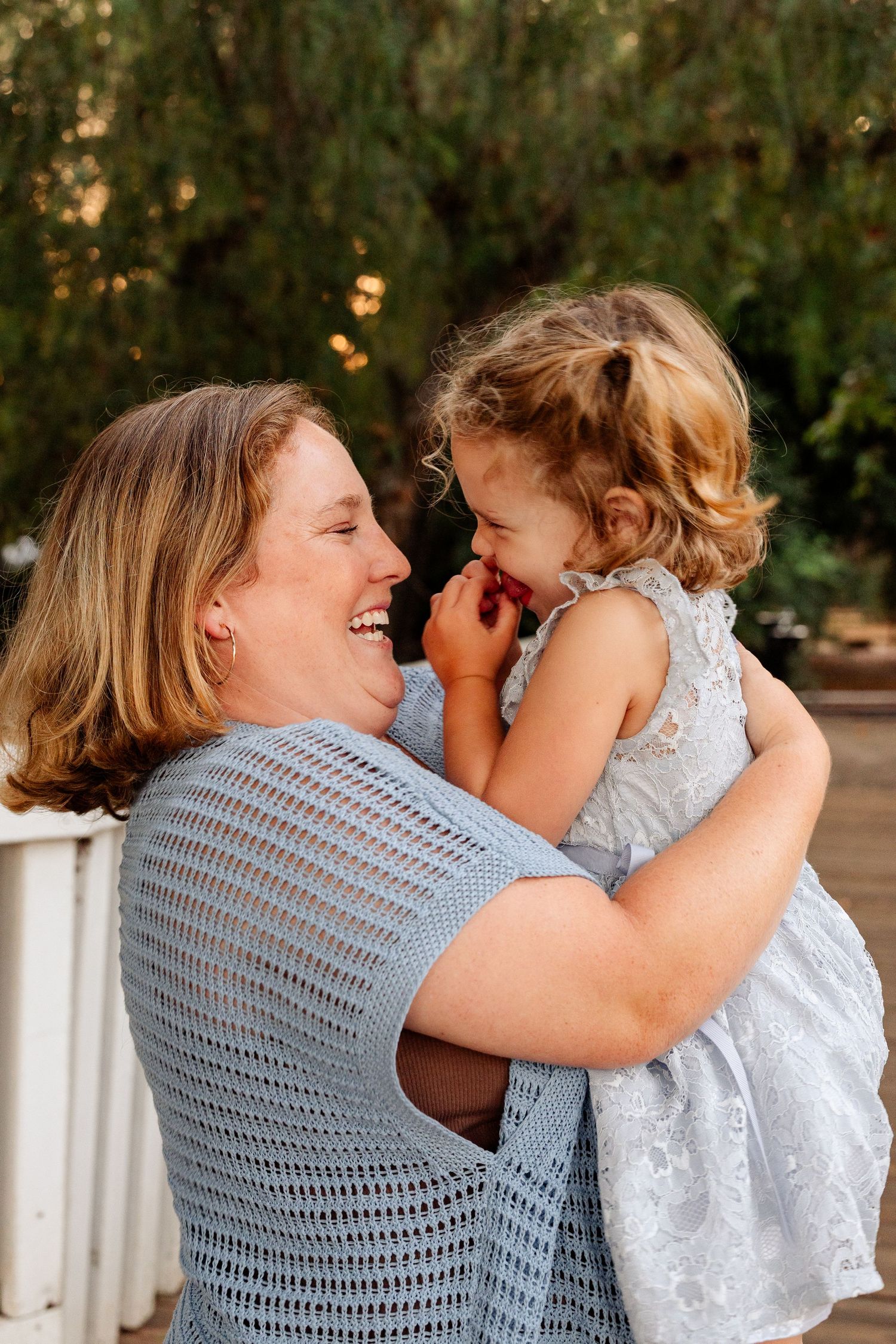San Diego family portrait of mom and daughter