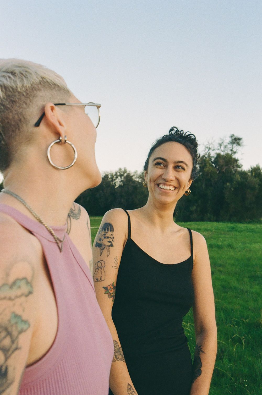 Queer love captured on film, Sarah and Viviane’s anniversary photoshoot in Perth. Perry's paddock.