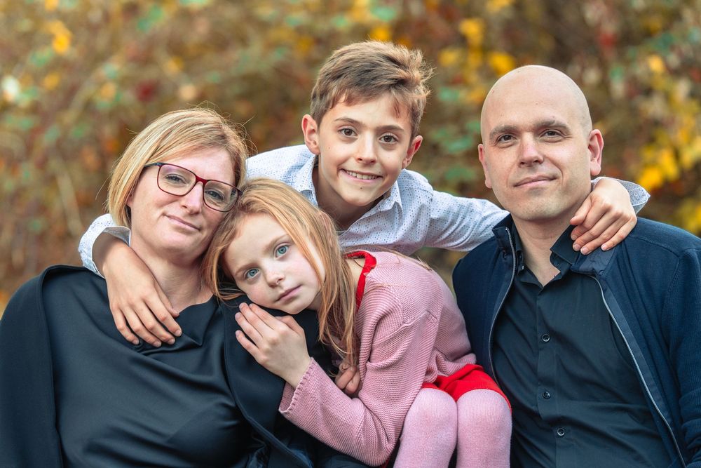 Photo de portrait de famille. Liège
